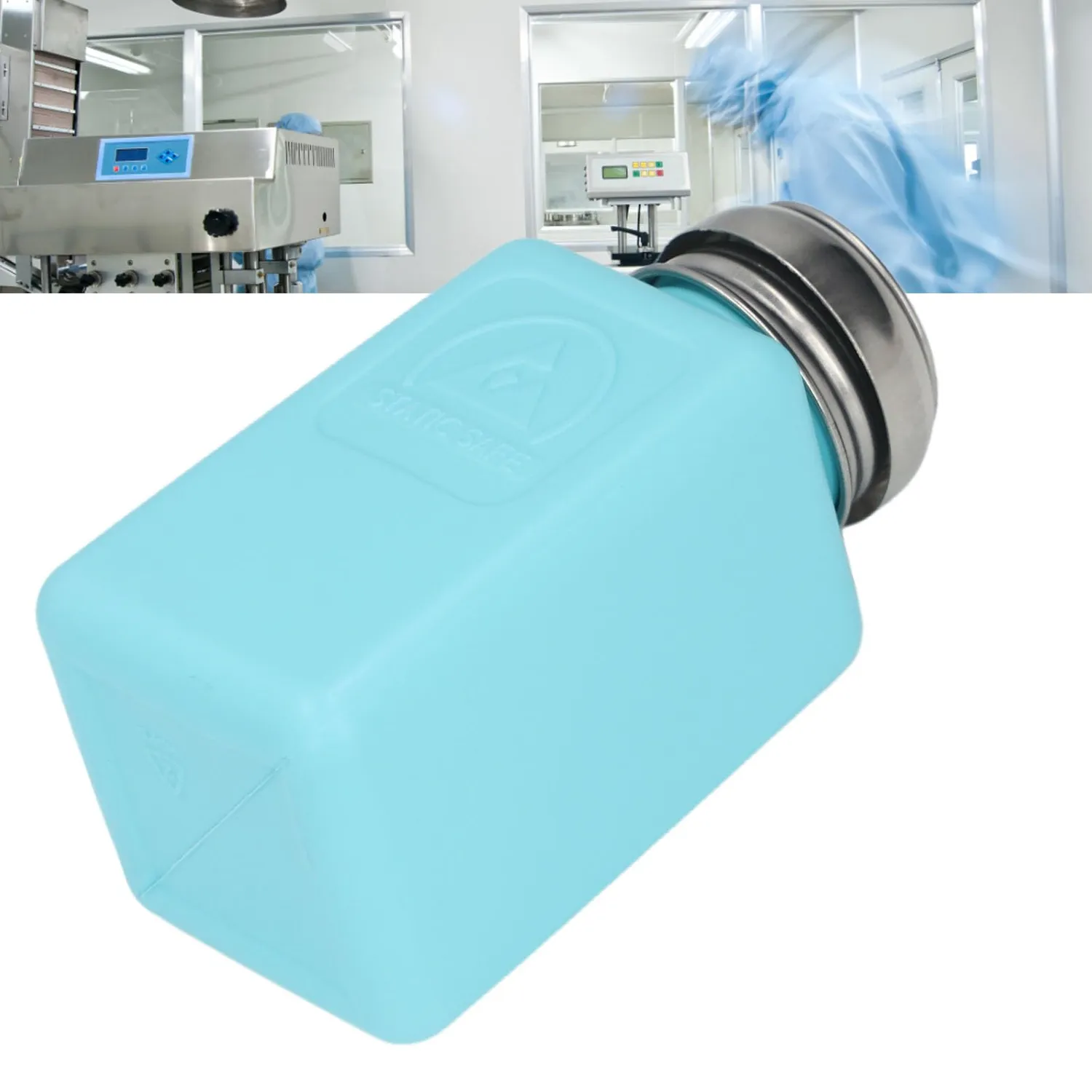 Garosa distributeur de solvant à poussoir 200 ml bleu antistatique