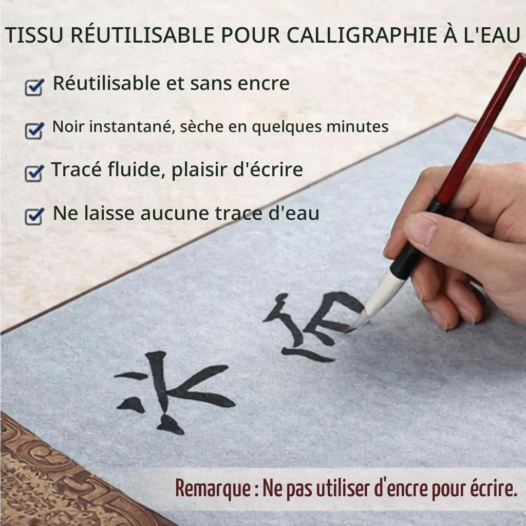 Garosa papier magique de calligraphie réutilisable pour écrire à l’eau