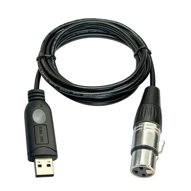DSD TECH SH-AU20A câble USB vers XLR 1,8 m pour micro dynamique