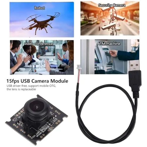 Garosa OV3660 module caméra USB grand angle 110° 2048 × 1536