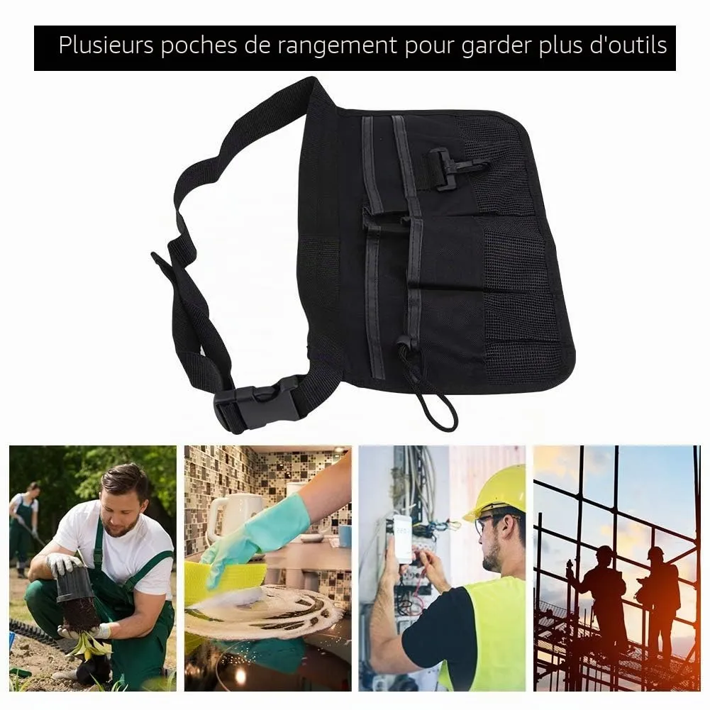 Garosa ceinture outils jardinage 6 poches noir 34 cm