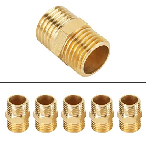 Garosa raccord hexagonal mâle 1/4 BSP, lot de 10 en laiton