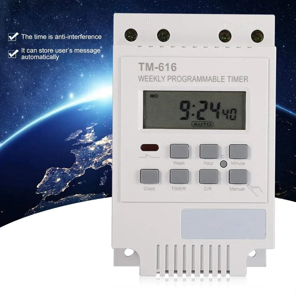 Garosa minuterie numérique LCD 12 V programmable