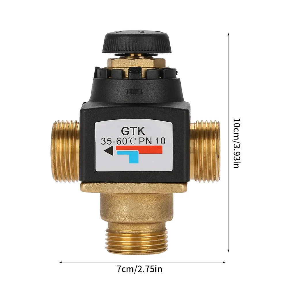 Garosa vanne thermostatique 3 voies laiton DN20 35-60°C