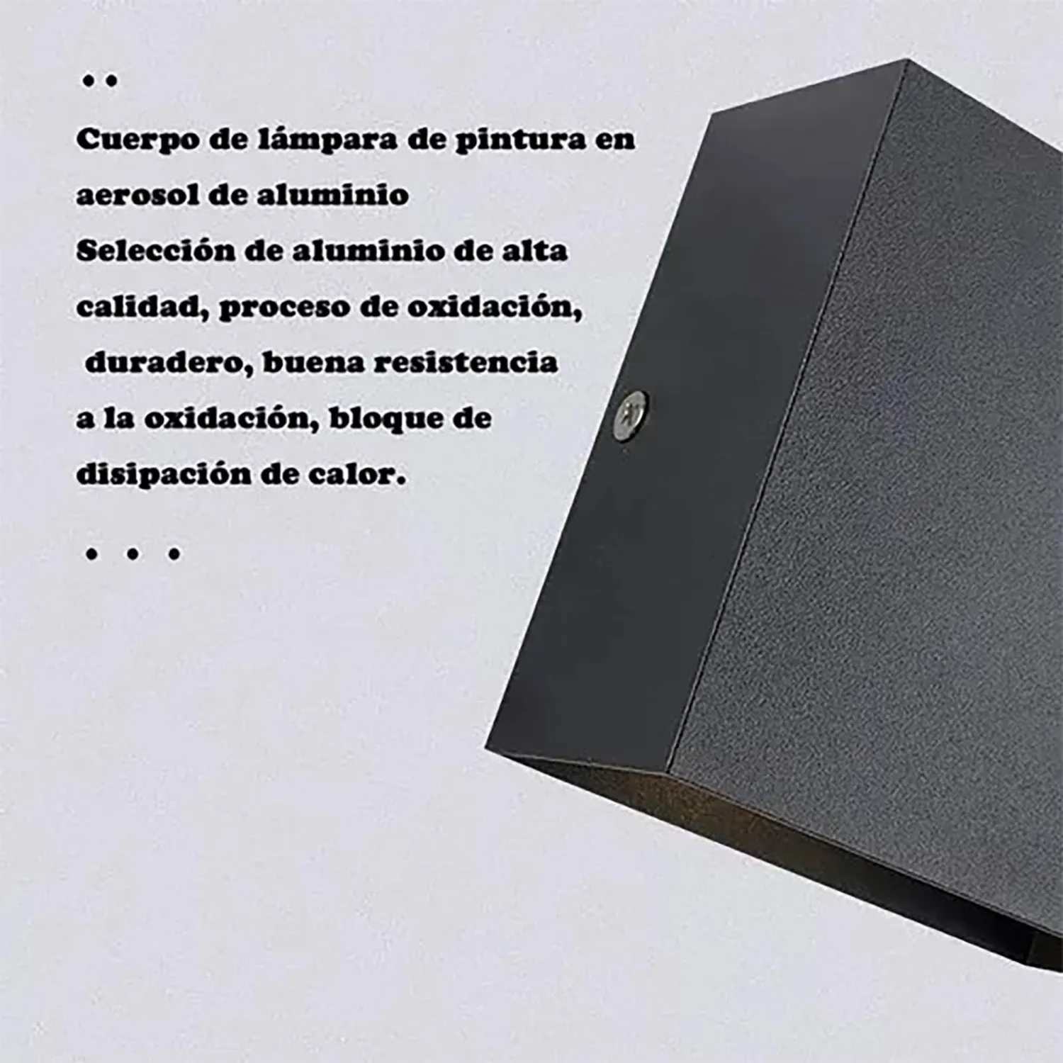 Garosa Applique Murale LED Extérieur Alu Noir 3000K
