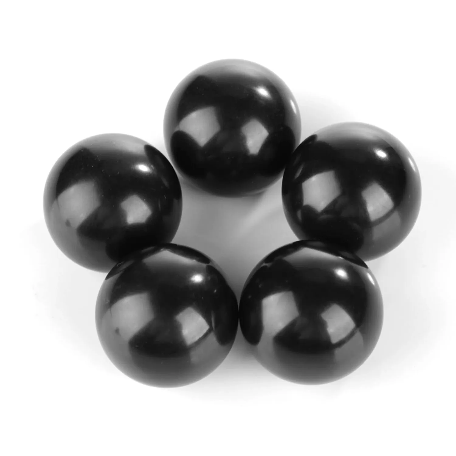 Garosa boule de bakélite M8 × 32 mm pommeau de levier noire, lot de 5