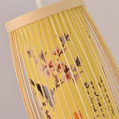 Garosa suspension bambou abat-jour rotin tressé naturel zen