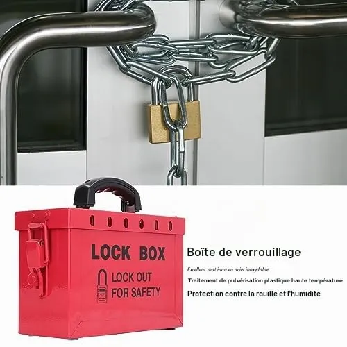 Garosa boîte de consignation inox 13 cadenas poignée