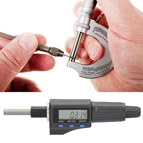 Garosa tête de micromètre numérique 0–25 mm résolution 0,001 mm