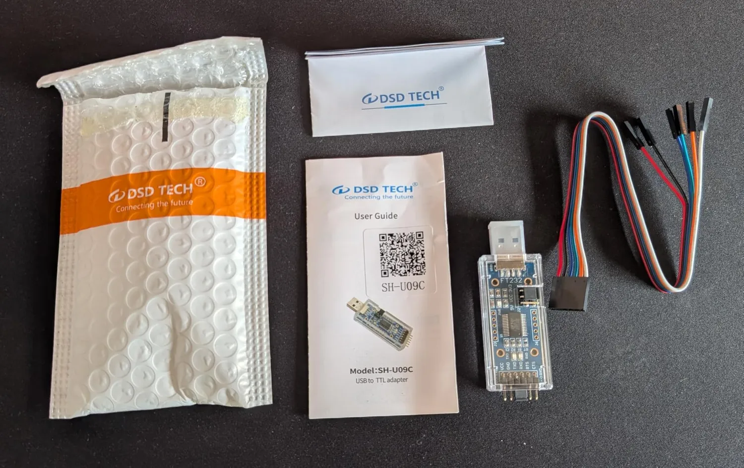 DSD TECH adaptateur USB TTL FT232RL 3,3V 5V