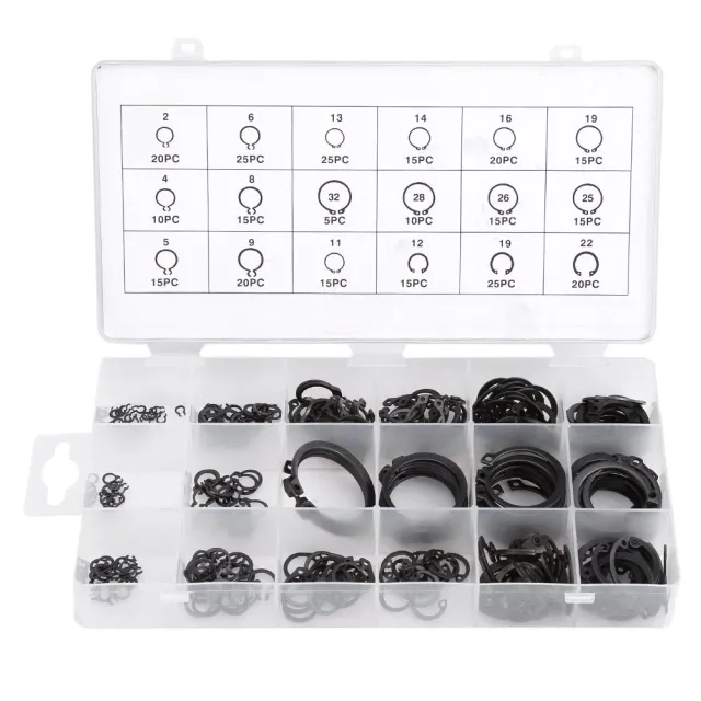 Garosa assortiment de circlips extérieurs 300 pièces métal