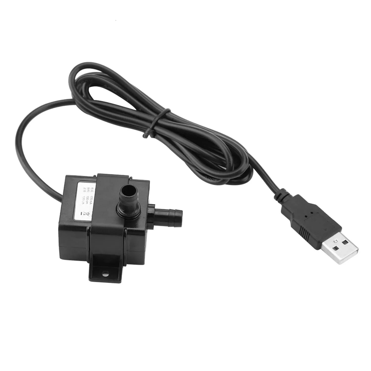 Garosa pompe à eau pour aquarium USB 5 V 120 L/h 0,7 W noire