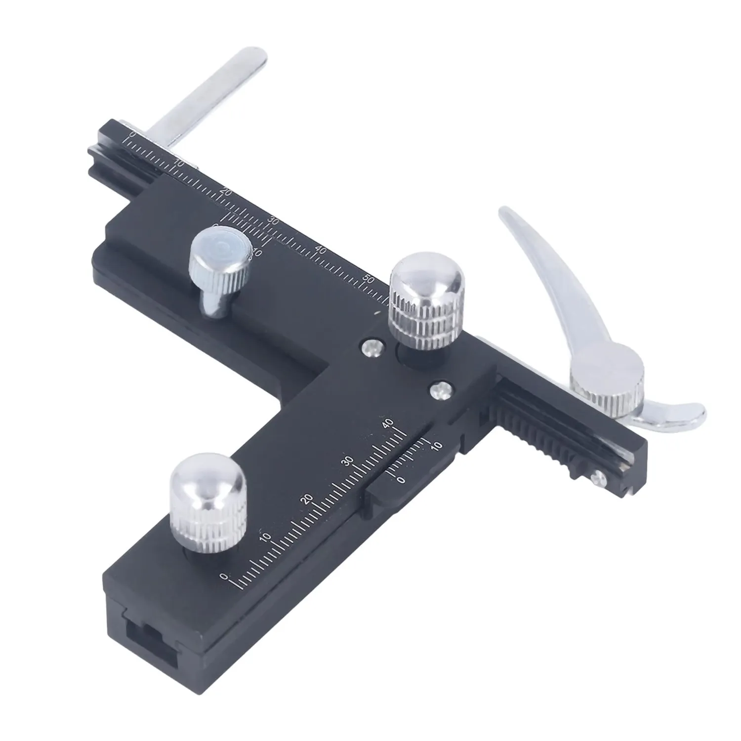 Garosa platine X-Y microscope alu 0,1 mm avec échelle