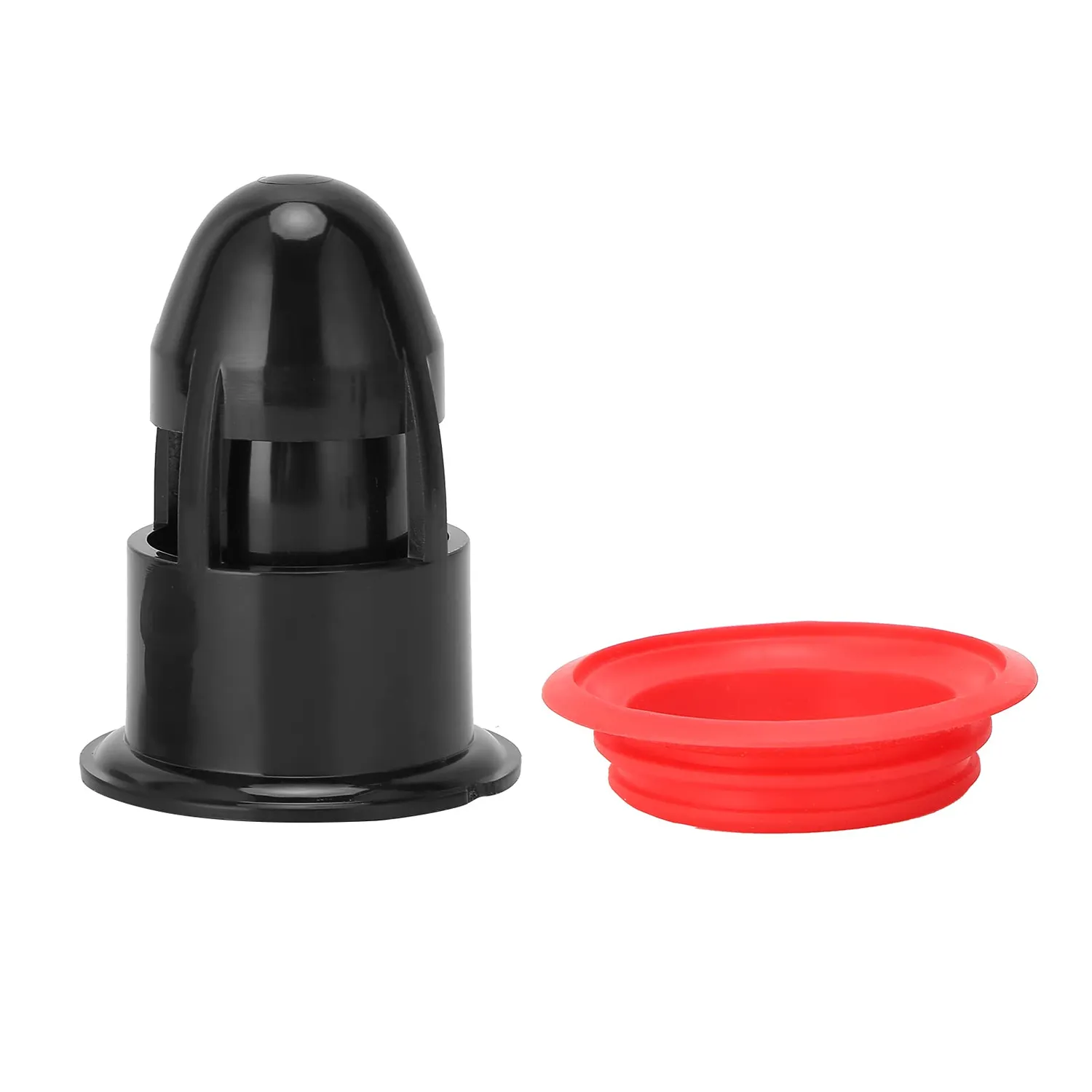 Garosa siphon de sol anti-odeur noir rouge PP silicone