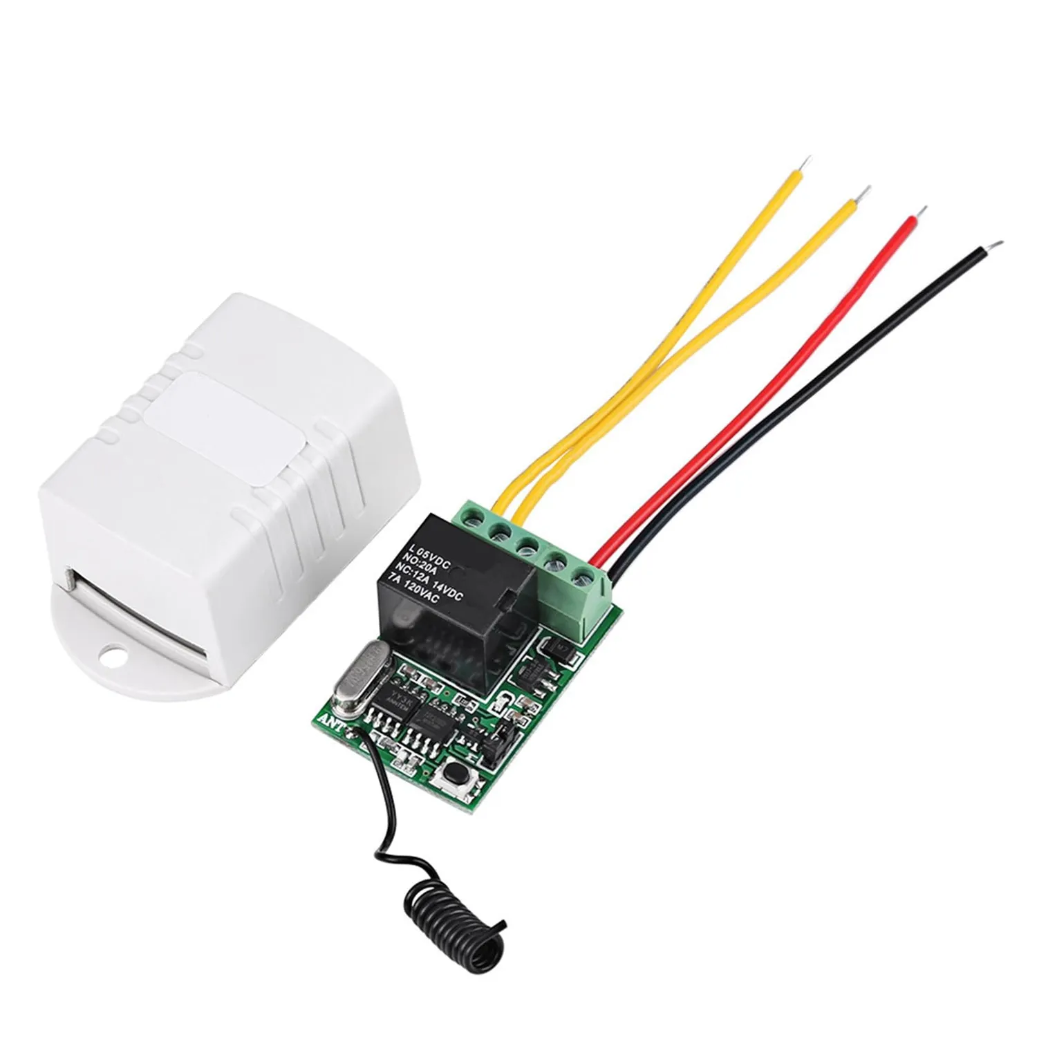 Garosa Interrupteur relais sans fil DC 4-12V + télécommande