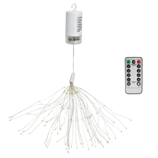 Garosa Guirlande LED feu d'artifice 180 LED télécommande