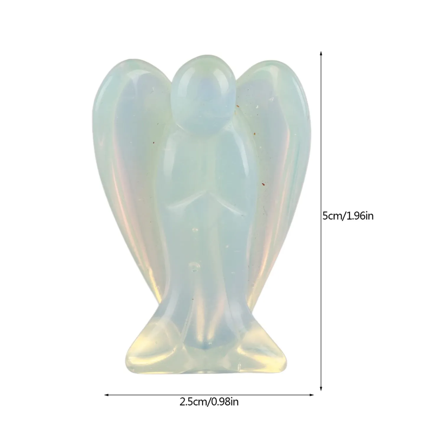 Garosa figurine ange en pierre opale 5 cm
