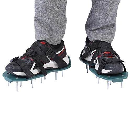 Garosa Chaussures d’aération de gazon 3 sangles 26 clous