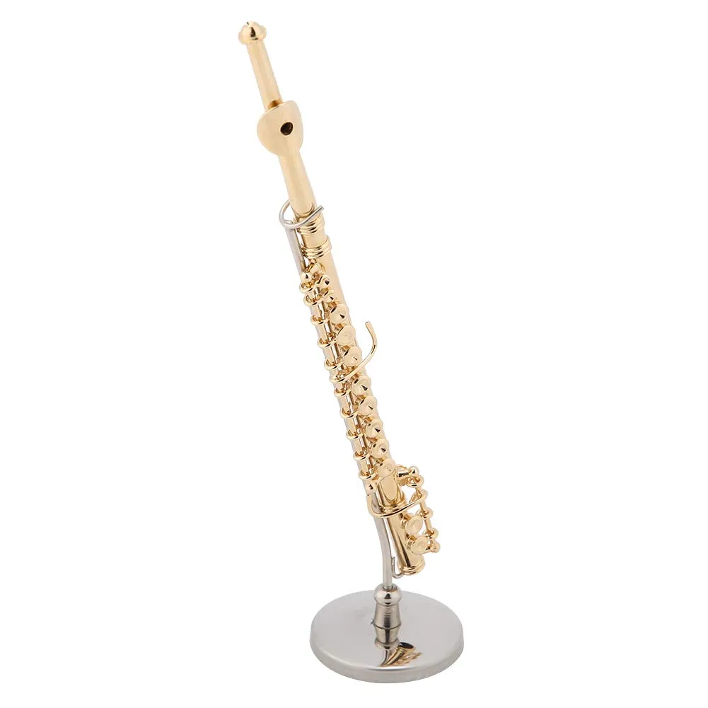 Garosa Mini trompette décorative en laiton doré 15 cm