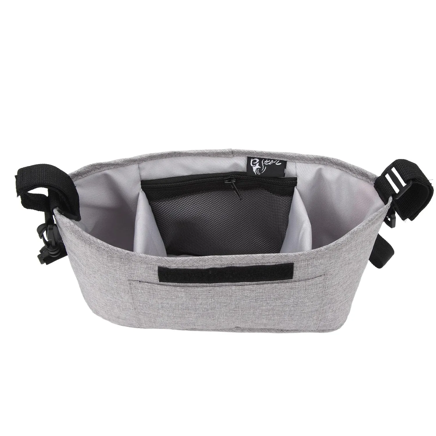 Garosa organiseur poussette tissu Oxford gris 33,5x20 cm