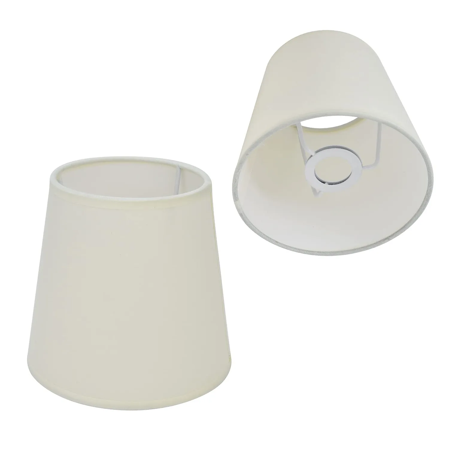 Garosa PX17 abat-jour tissu E14 beige lot de 2 diffuseur doux