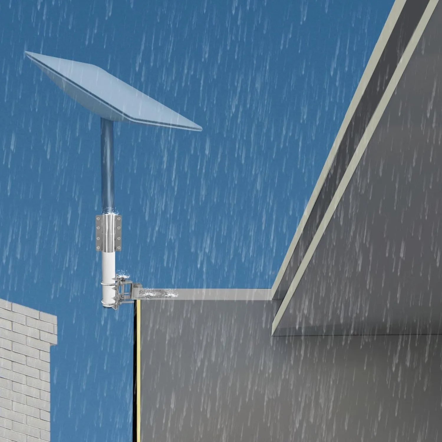 Garosa STL T01 Kit Support Antenne Poteau Inoxydable