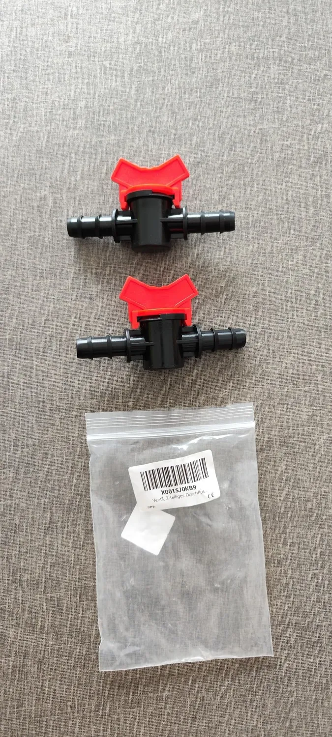 Garosa vanne de contrôle de débit droite 10 mm, lot de 2