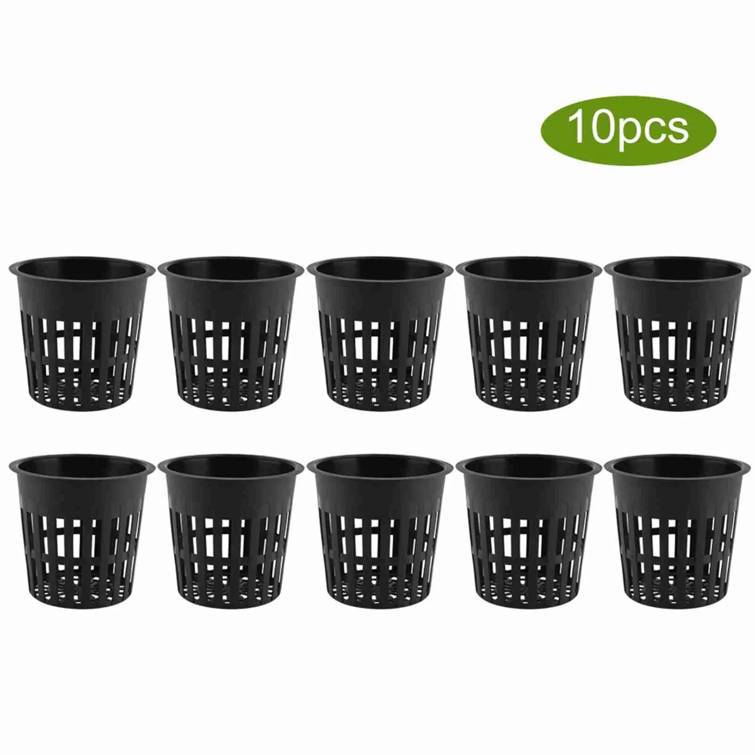Garosa paniers hydroponiques 10 pièces noirs 10,8 cm réutilisables