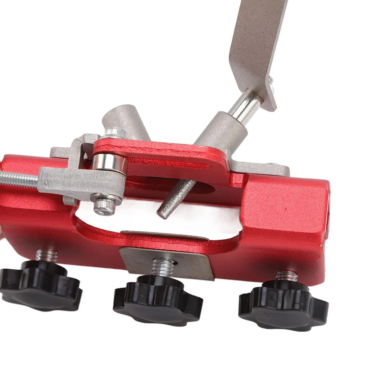 Garosa gabarit d’affûtage de chaîne de tronçonneuse rouge en aluminium