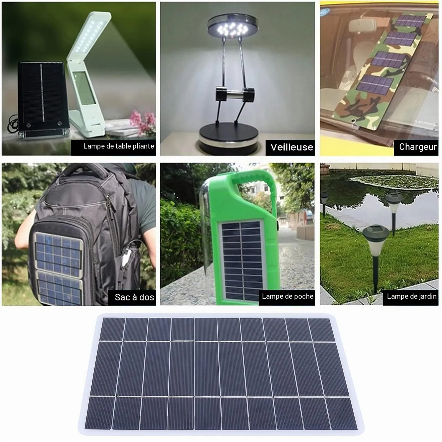 Garosa panneau solaire portable 8W 5V USB