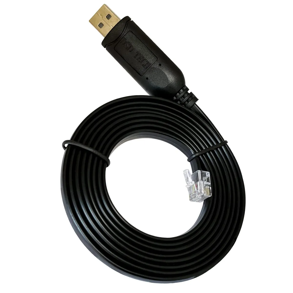 PLC Tech DSD TECH SH-RJ12B câble série USB RJ12 RS232 noir