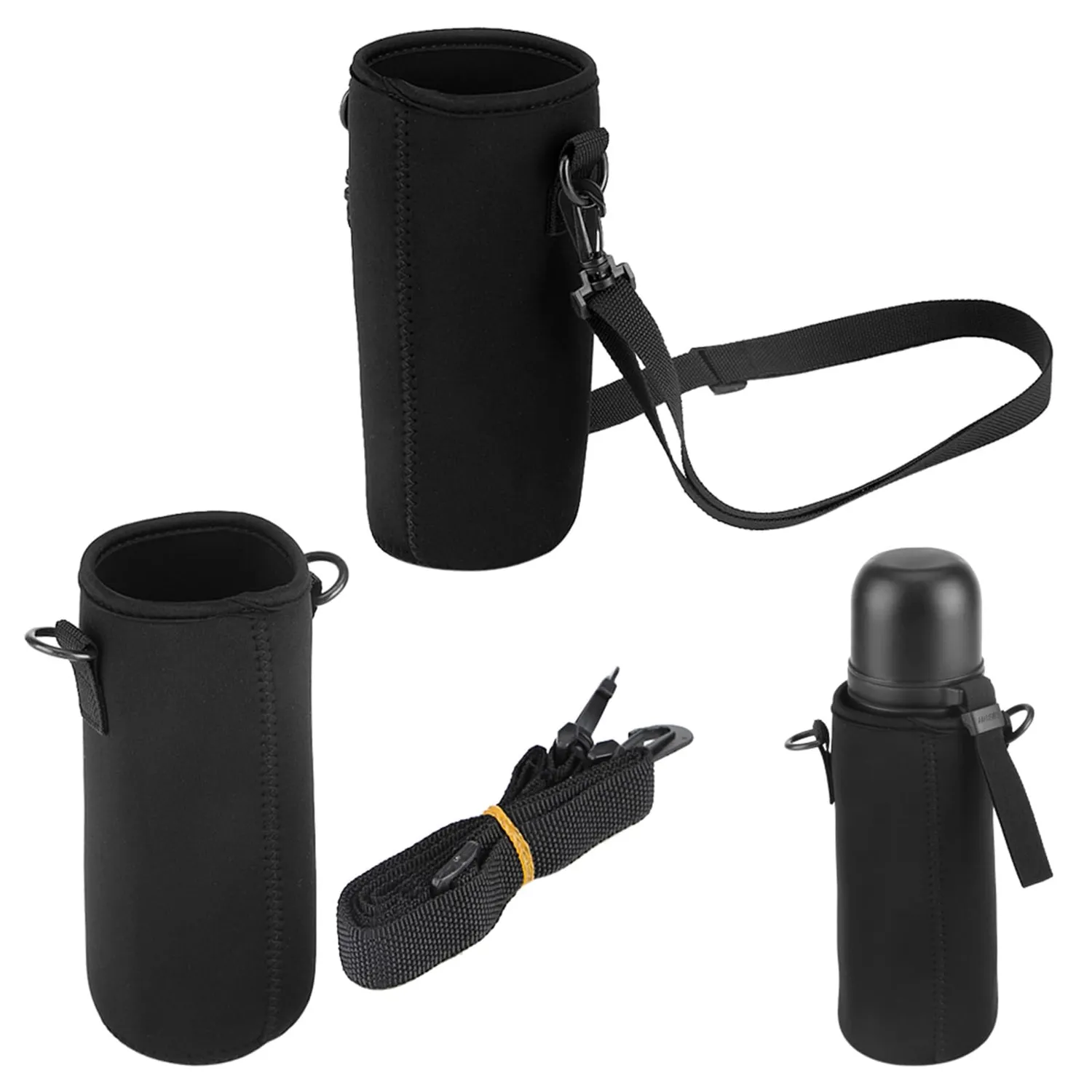 Garosa porte-bouteille en néoprène, modèle 3 à bandoulière