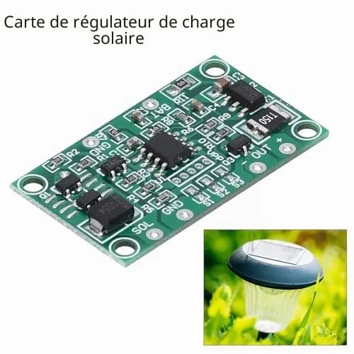 Garosa contrôleur solaire 3,7 V pour batterie lithium