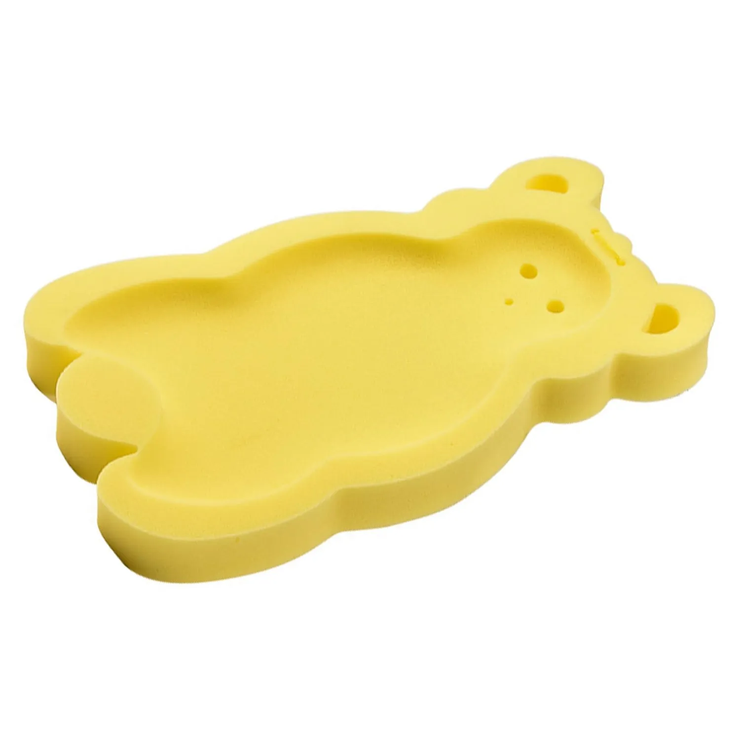 Garosa coussin de bain bébé jaune en éponge antidérapant