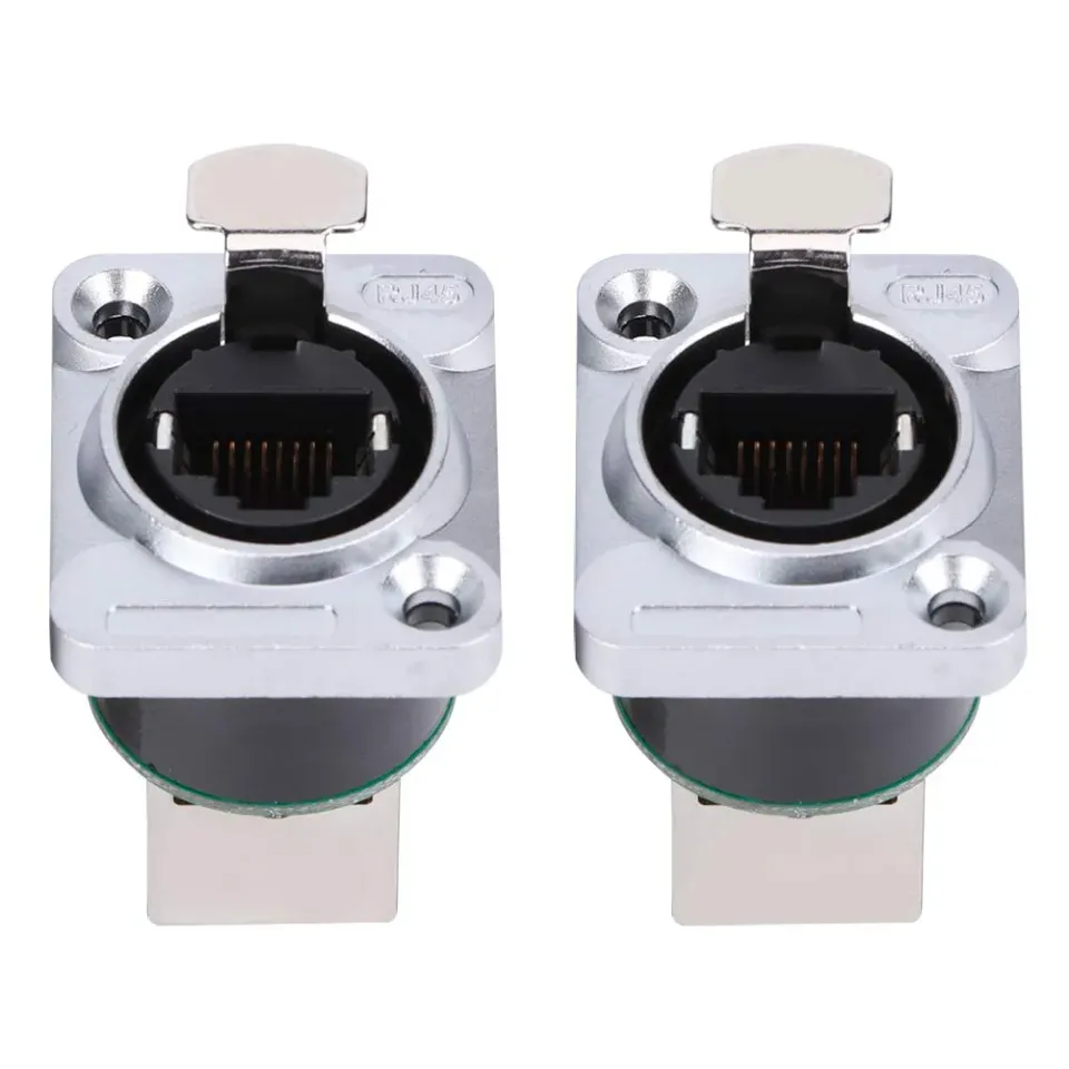 Garosa connecteur RJ45 2 ports droit ignifuge 8 pôles