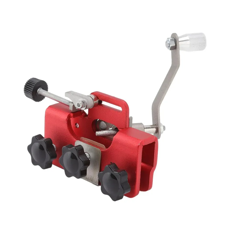 Garosa gabarit d’affûtage de chaîne de tronçonneuse rouge en aluminium
