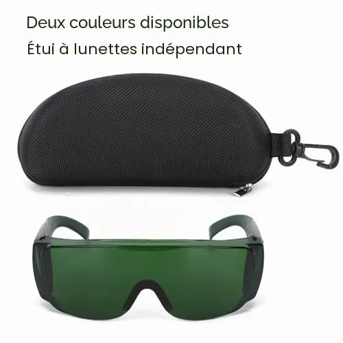 Garosa lunettes de protection laser filtre 405–1064 nm vertes