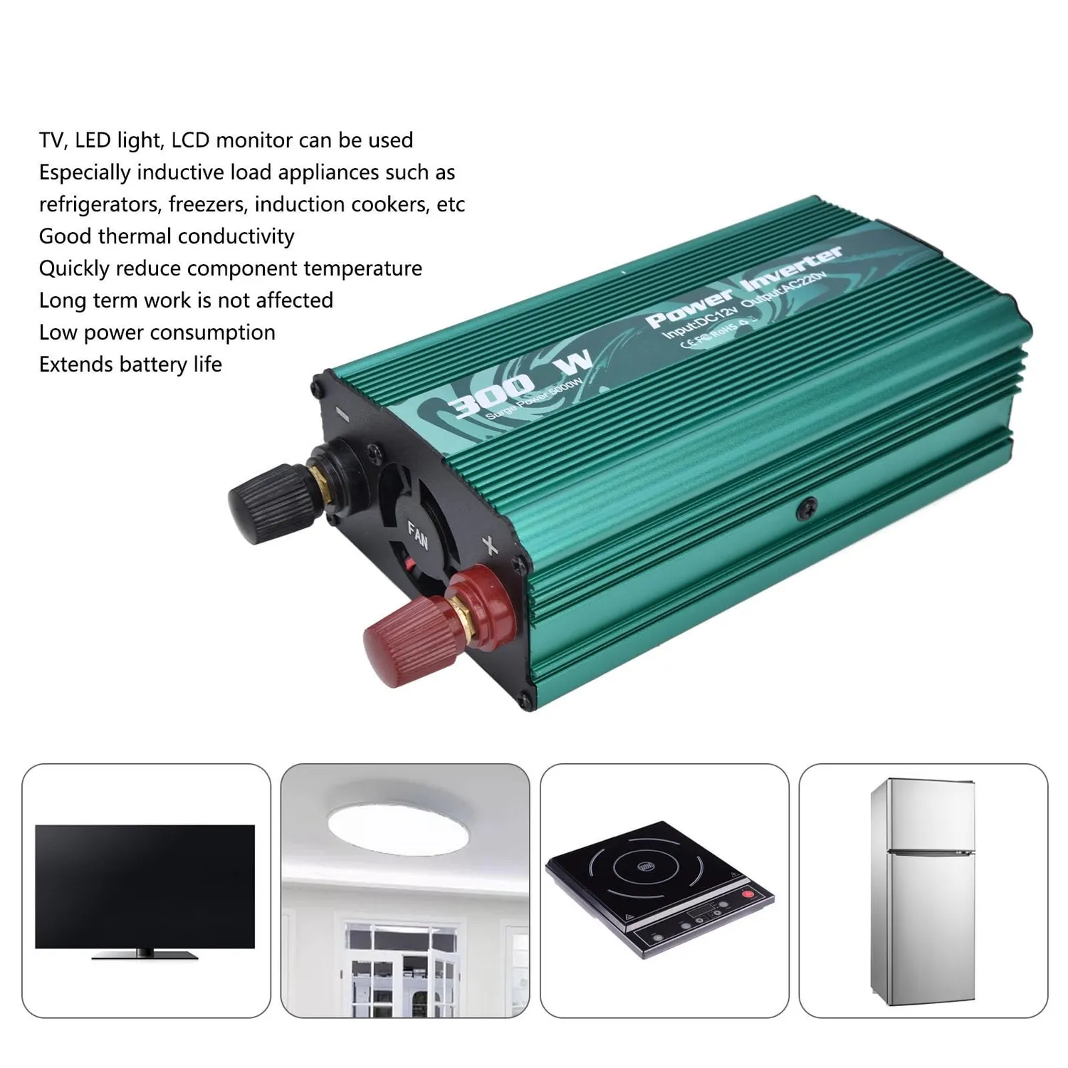 Garosa convertisseur 300 W 12 V vers 220 V, onde modifiée