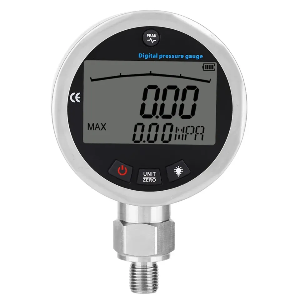 Garosa manomètre numérique 400 bar LCD inox G1/4 IP67