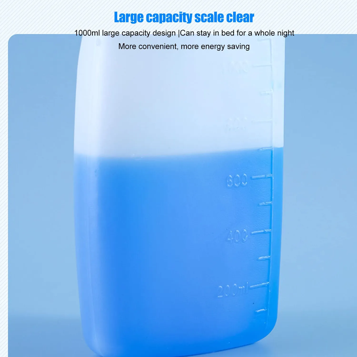 Garosa bouteille urinoir portable 1000 ml anti-fuite plastique