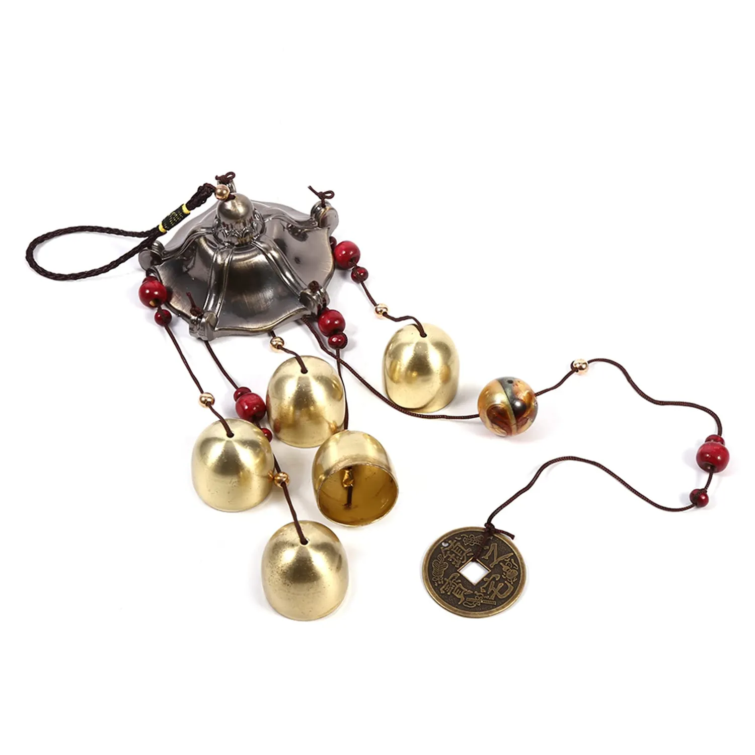 Garosa carillon éolien 5 cloches 52 cm son cristallin