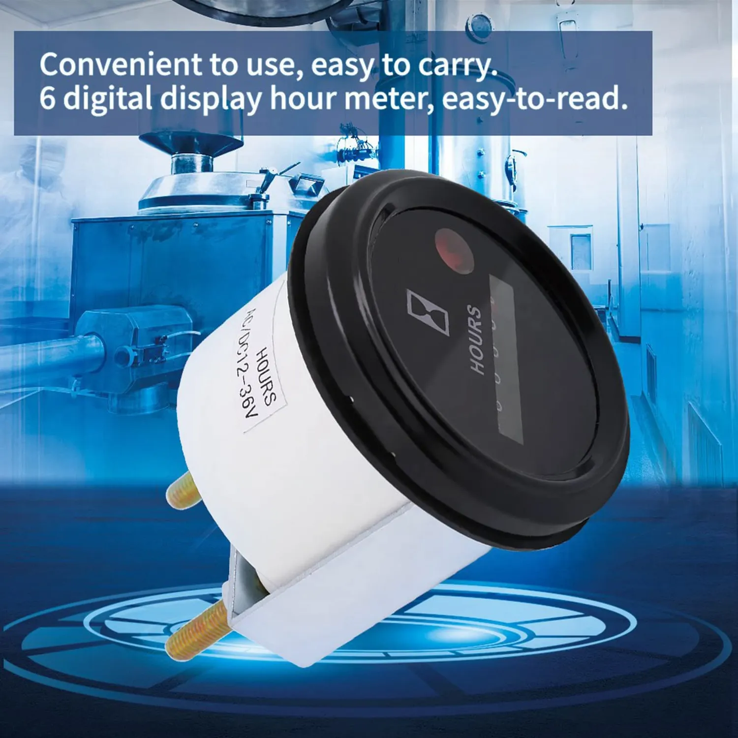 Garosa compteur horaire quartz AC/DC 12–36 V à 6 chiffres