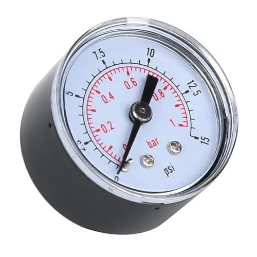Garosa Manomètre axial BSPT 1/8, 0–15 psi / 0–1 bar