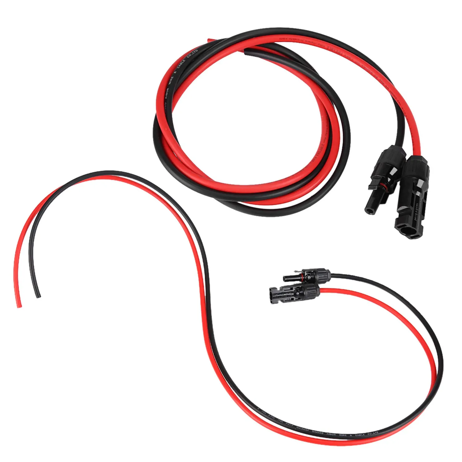 Garosa paire de câbles solaires MC4 2,5 mm rouge noir parallèle