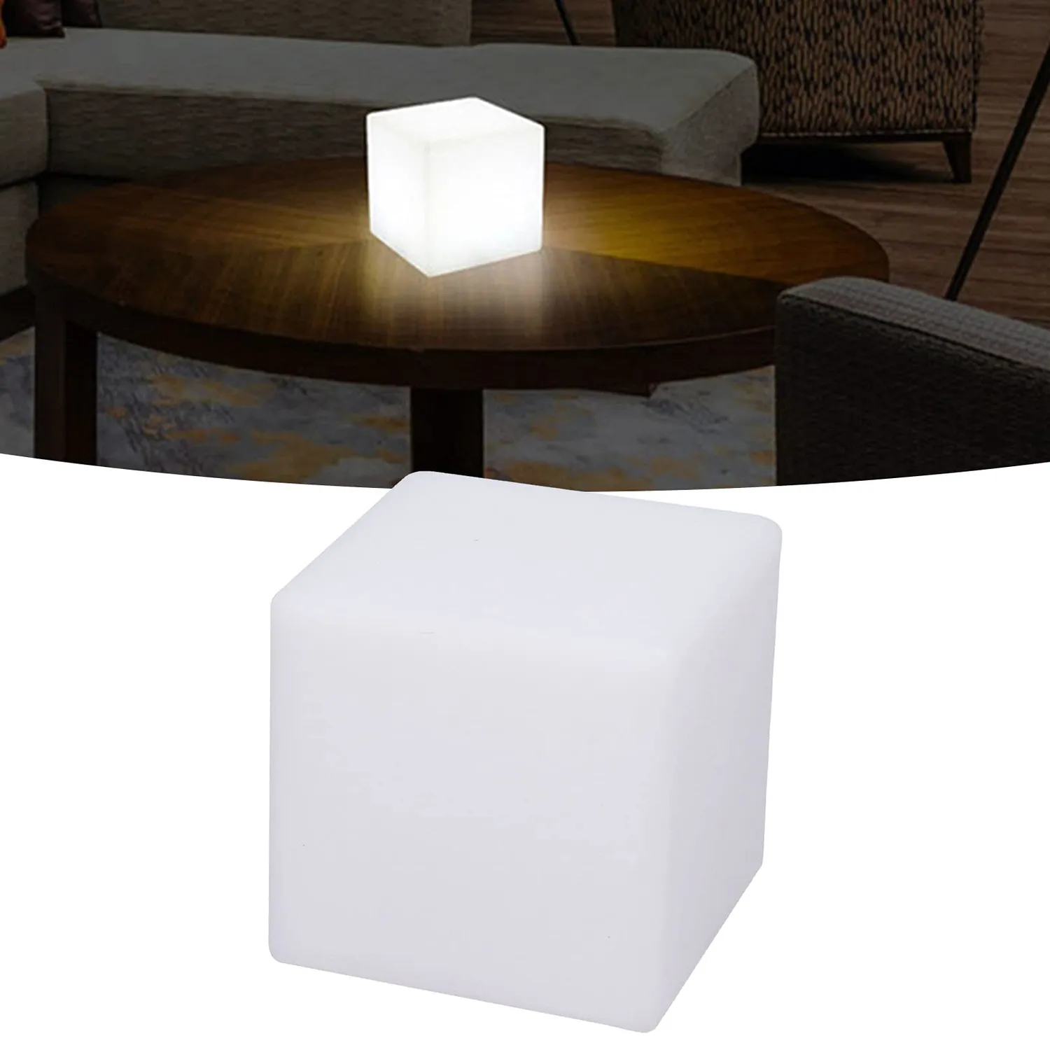 Garosa lampe cube LED RGBW 16 couleurs télécommande piles AAA