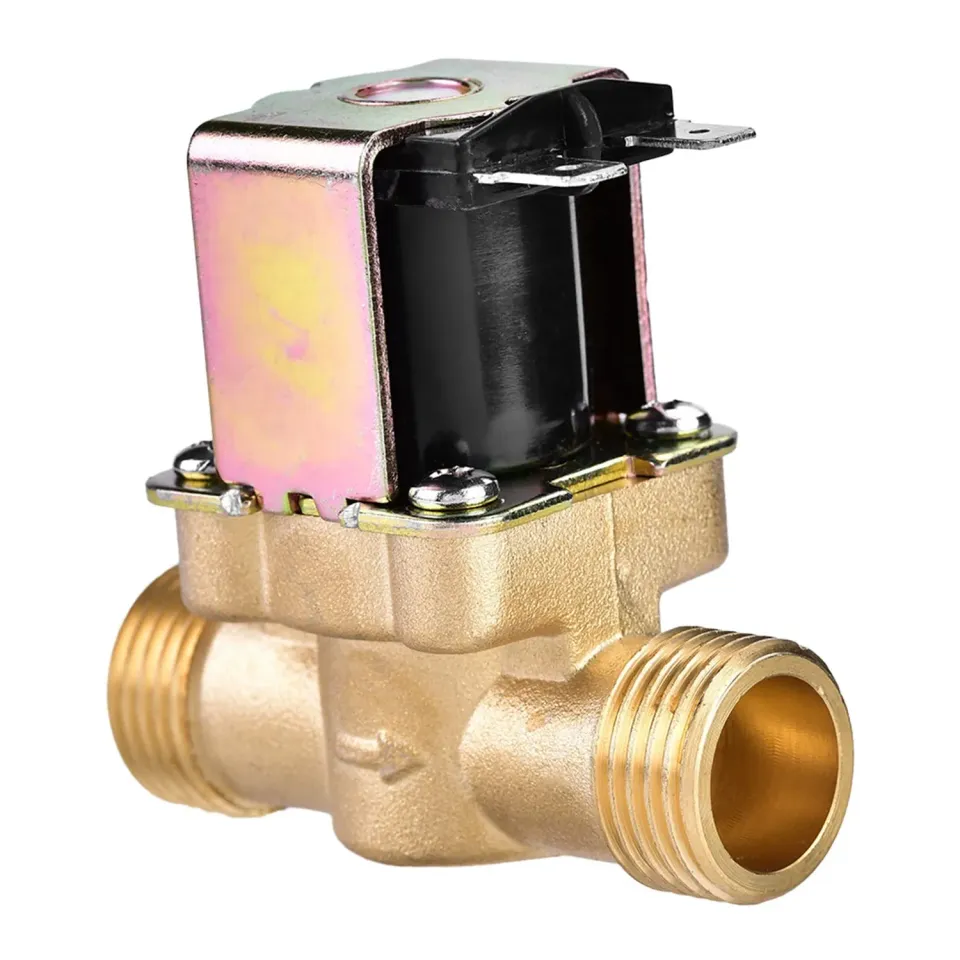 Garosa Électrovanne 24V DC laiton 1/2 fermée