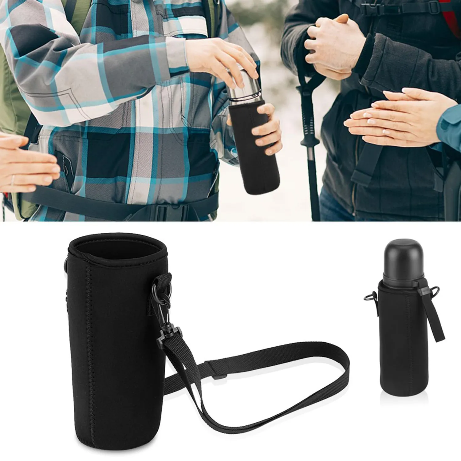 Garosa porte-bouteille en néoprène, modèle 3 à bandoulière