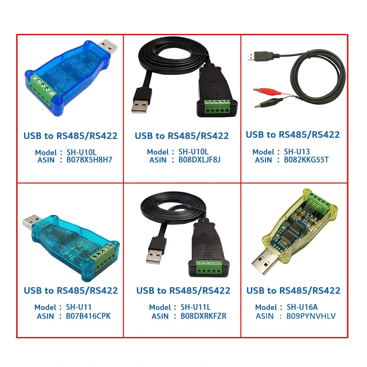 DSD TECH RS485 Series SH-U16A adaptateur USB RS485/RS422 PL2303GC