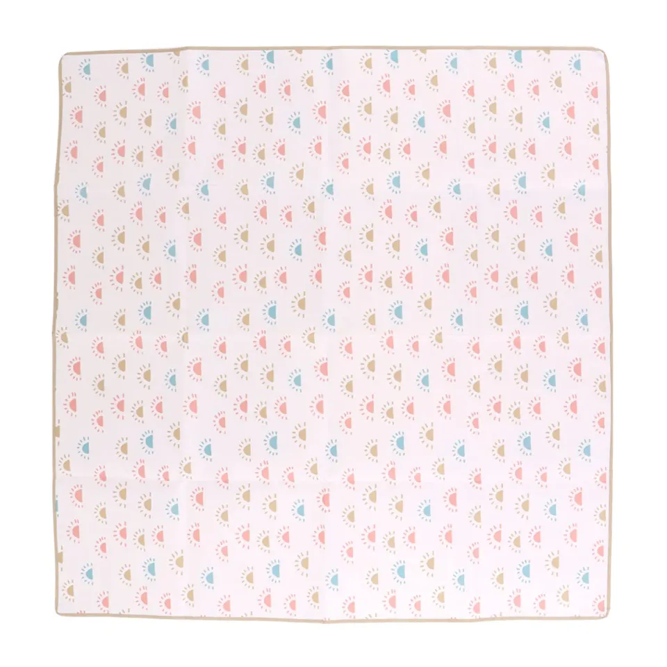 Garosa tapis chaise haute bébé 110x110cm réversible imperméable