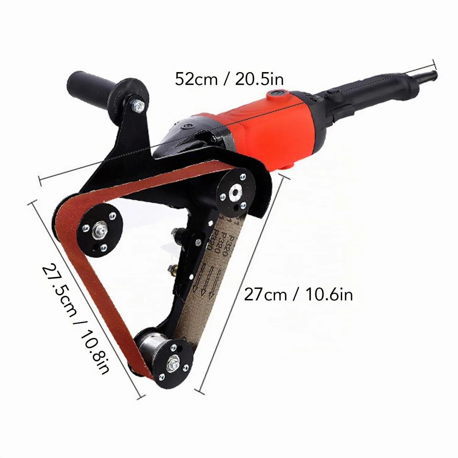 Garosa mini ponceuse à bande DIY M14 pour meuleuse 20 et 40 mm
